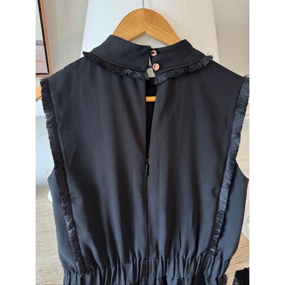 Ted Baker Bethzi Fringe Jumpsuit Size 3 /Medium - Picture 4 of 10